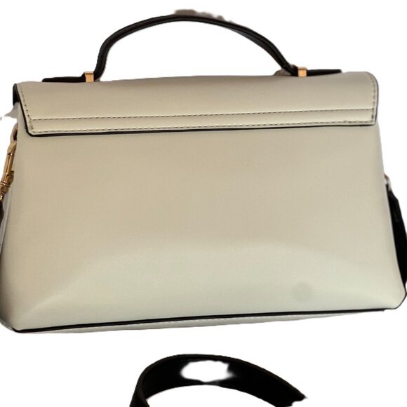 GUESS White Satchel Crossbody Bag with Top Handle and Adjustable Strap - Picture 2 of 3